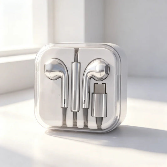 GLNZ Buds Spiegelsilber mit USB-C in der Box